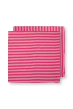 Stripes Set/2 Geschirrtüchern Rosa