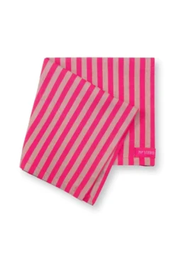 Stripes Set/4 Servietten Rosa