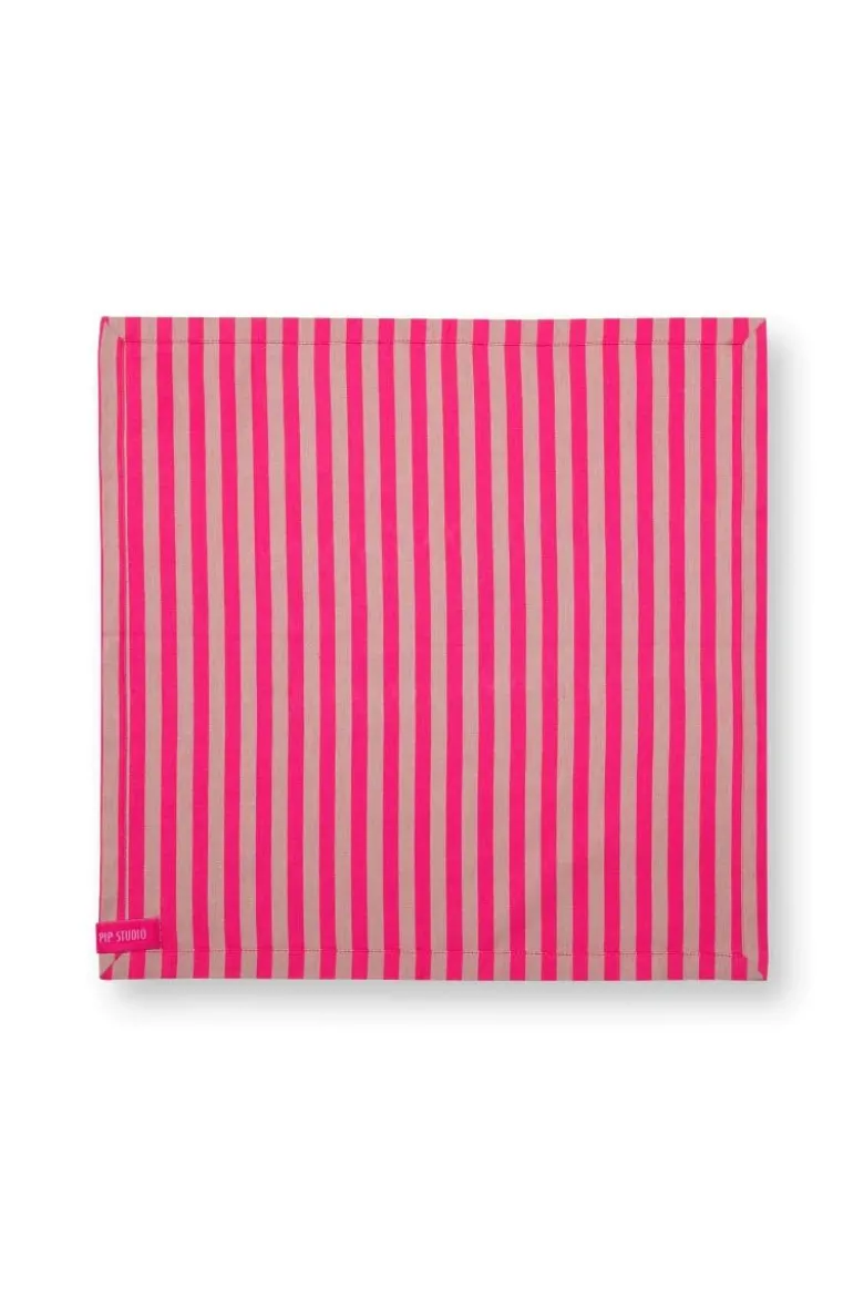 Stripes Set/4 Servietten Rosa