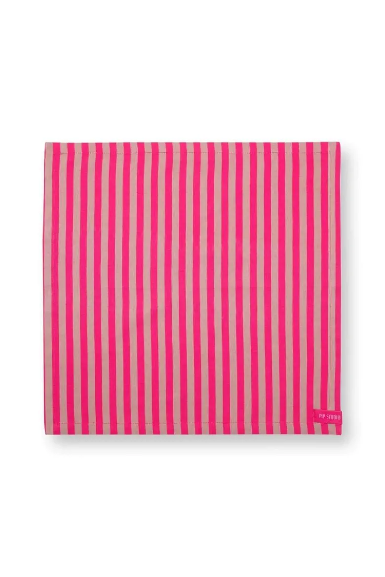 Stripes Set/4 Servietten Rosa