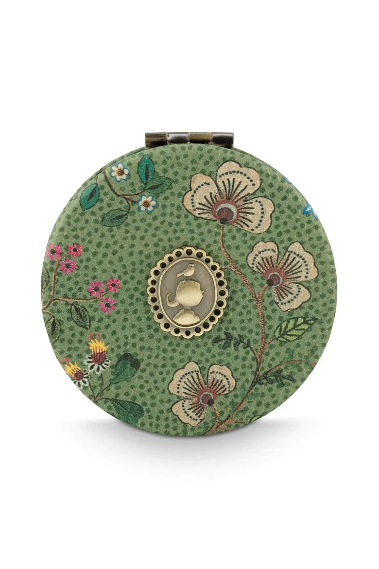 Taschenspiegel Mini Flora Bangelore Grün