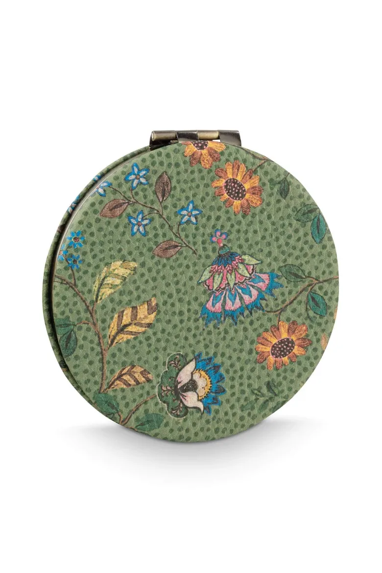 Taschenspiegel Mini Flora Bangelore Grün