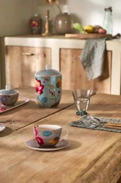 Tasse et Soucoupe Blooming Tales Fantasy Khaki 300ml
