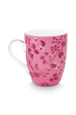 Tasse Gross Jolie Blumen Rosa