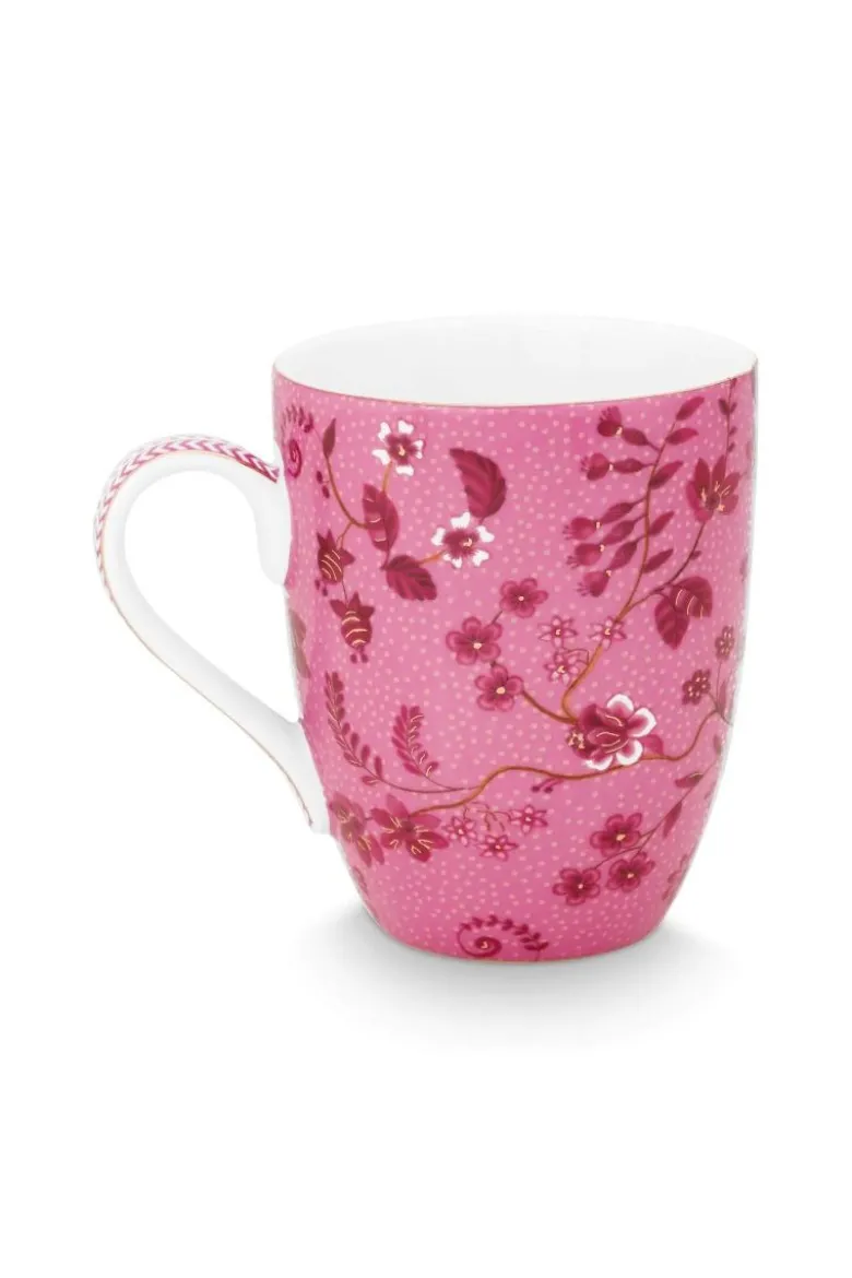 Tasse Gross Jolie Blumen Rosa