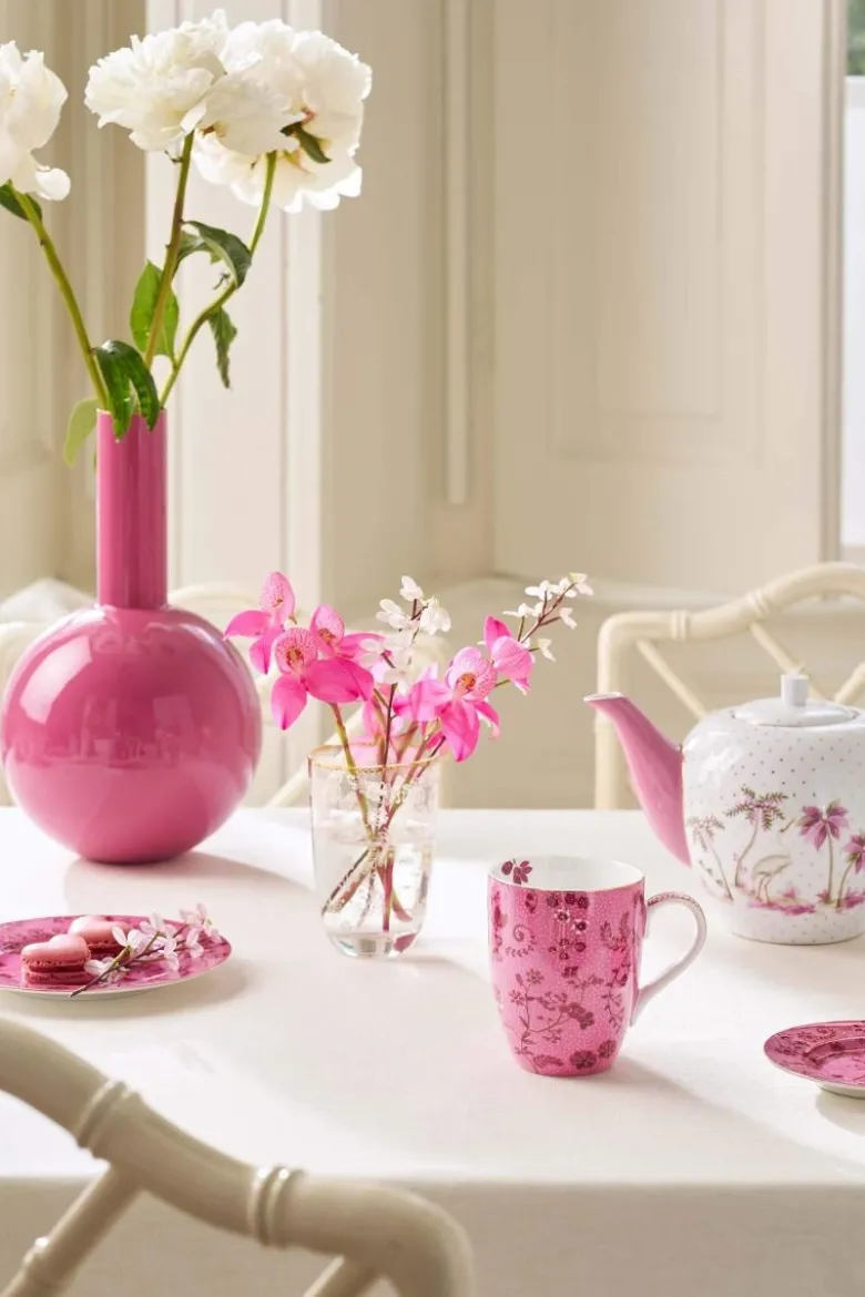 Tasse Gross Jolie Blumen Rosa