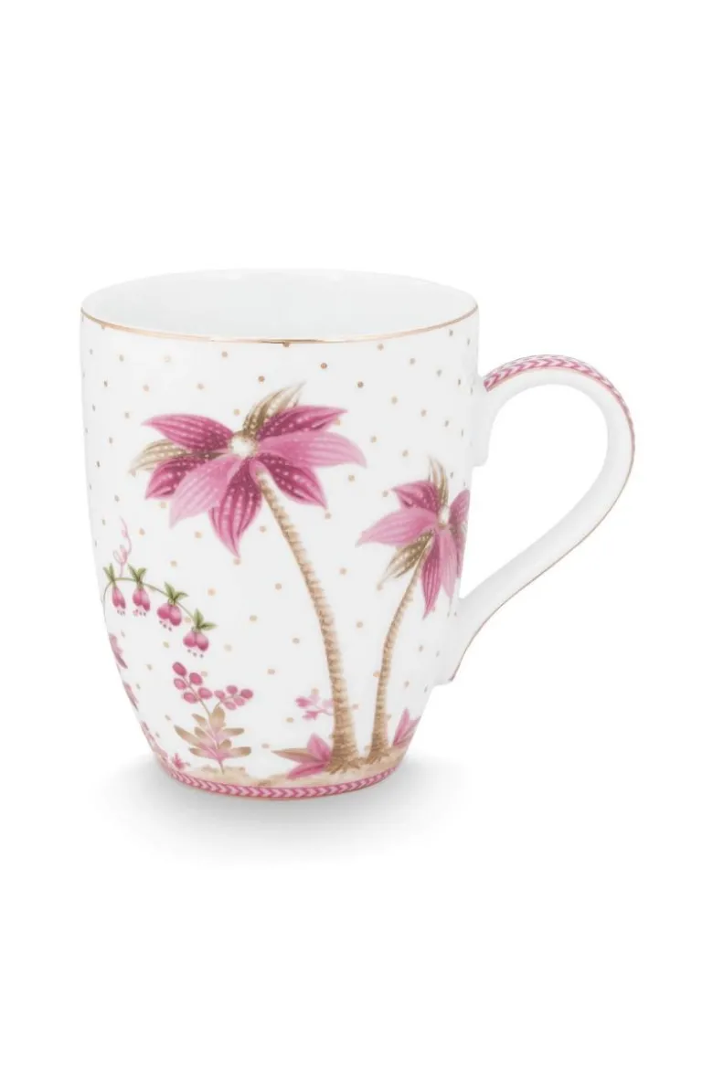 Tasse Gross Jolie Punkte Gold Rosa