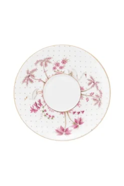 Tasse & Untertasse Jolie Punkte Gold Rosa