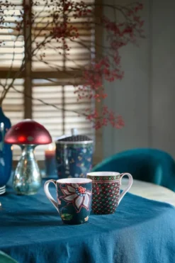 Tasse XL Flower Blues Blau