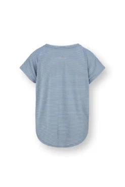 Tatum Top Kurze Ärmeln Little Sumo Stripe Blau