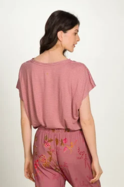 Tatum Top Kurze Ärmeln Little Sumo Stripes Rosa