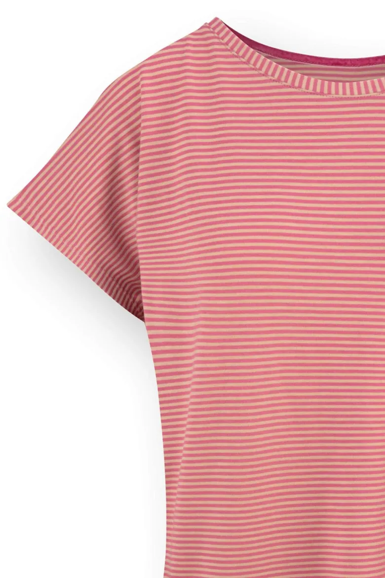 Tatum Top Kurze Ärmeln Little Sumo Stripes Rosa