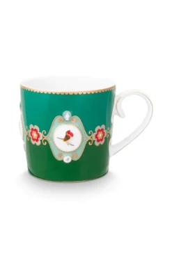 Tea for One Love Birds Medallion Emerald-Grün