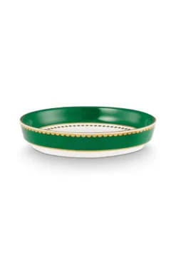 Tea for One Love Birds Medallion Streifen Emerald-Grün