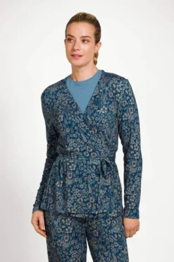 Teagan Jacke Langen Ärmeln Daisy Dreams Blau