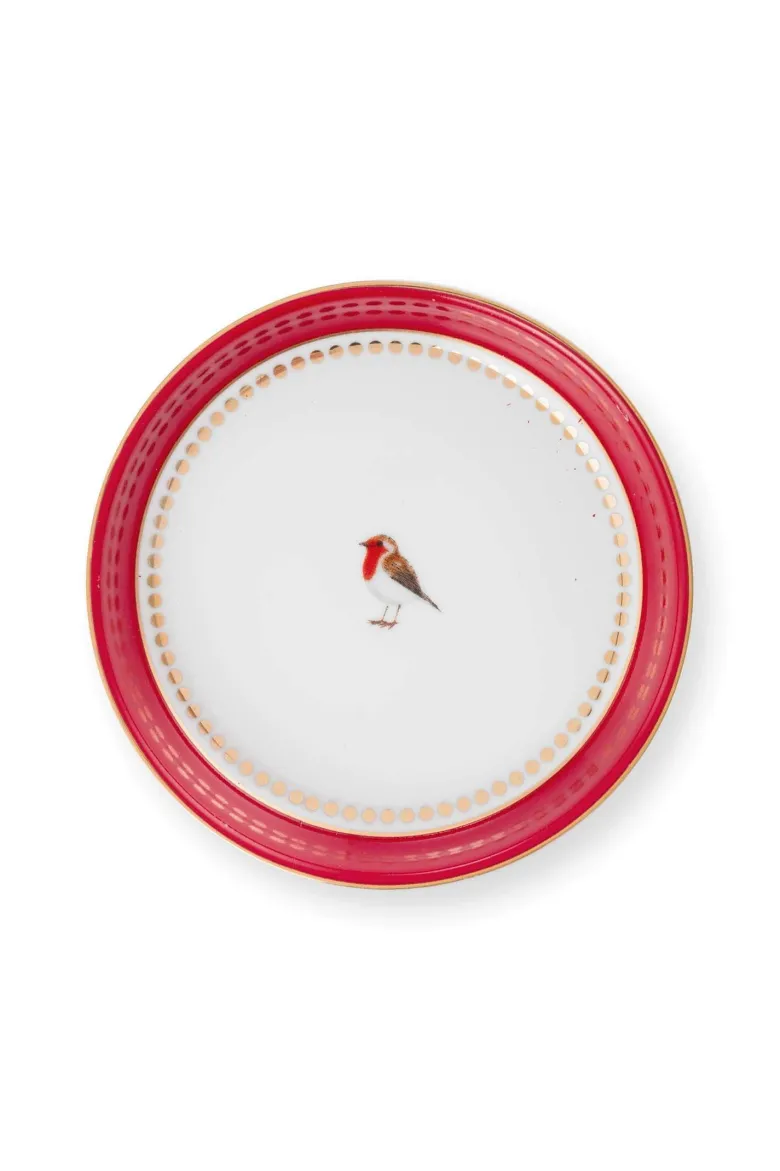 Teebeutelablage Love Birds Rot 9cm