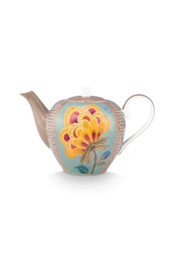 Teekanne Groß Blooming Tales Fantasy Khaki/Blau 1.6ltr