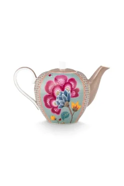 Teekanne Groß Blooming Tales Fantasy Khaki/Blau 1.6ltr