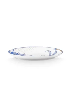 Teller Oval Pip & The Blue Bird Weiß 16cm