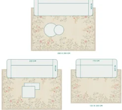 Teppich Campo de Flores by Pip Gebrochen Weiss