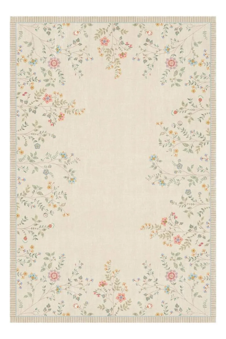 Teppich Campo de Flores by Pip Gebrochen Weiss