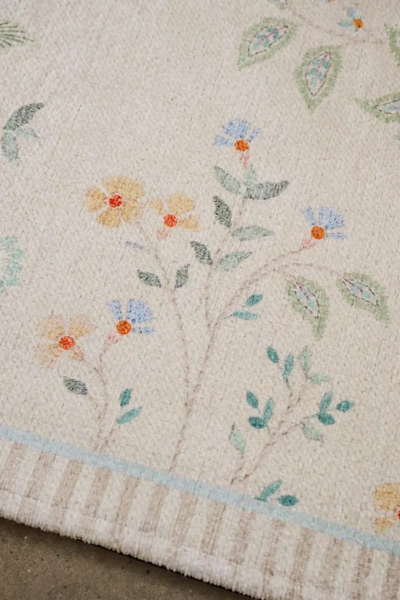 Teppich Campo de Flores by Pip Gebrochen Weiss