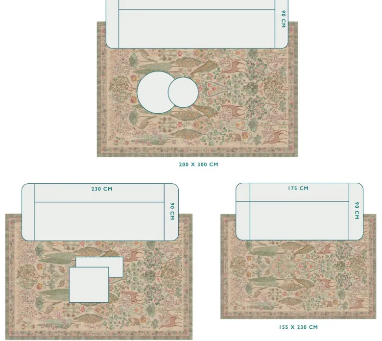 Teppich Pavoni by Pip Khaki