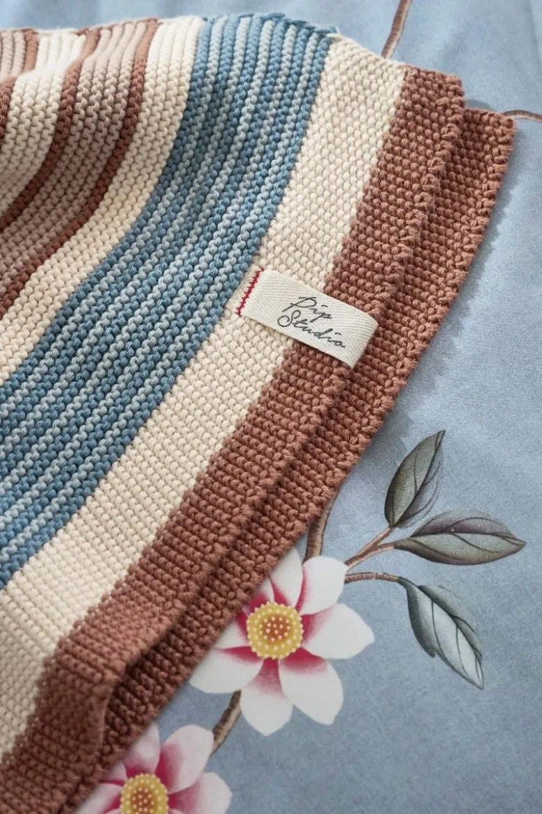 Throw Bonsoir Combistripe Blau