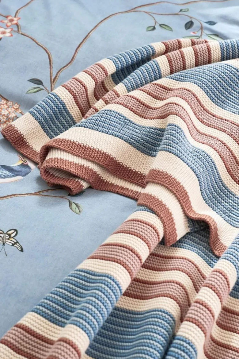 Throw Bonsoir Combistripe Blau