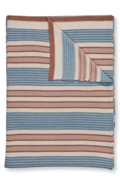 Throw Bonsoir Combistripe Blau