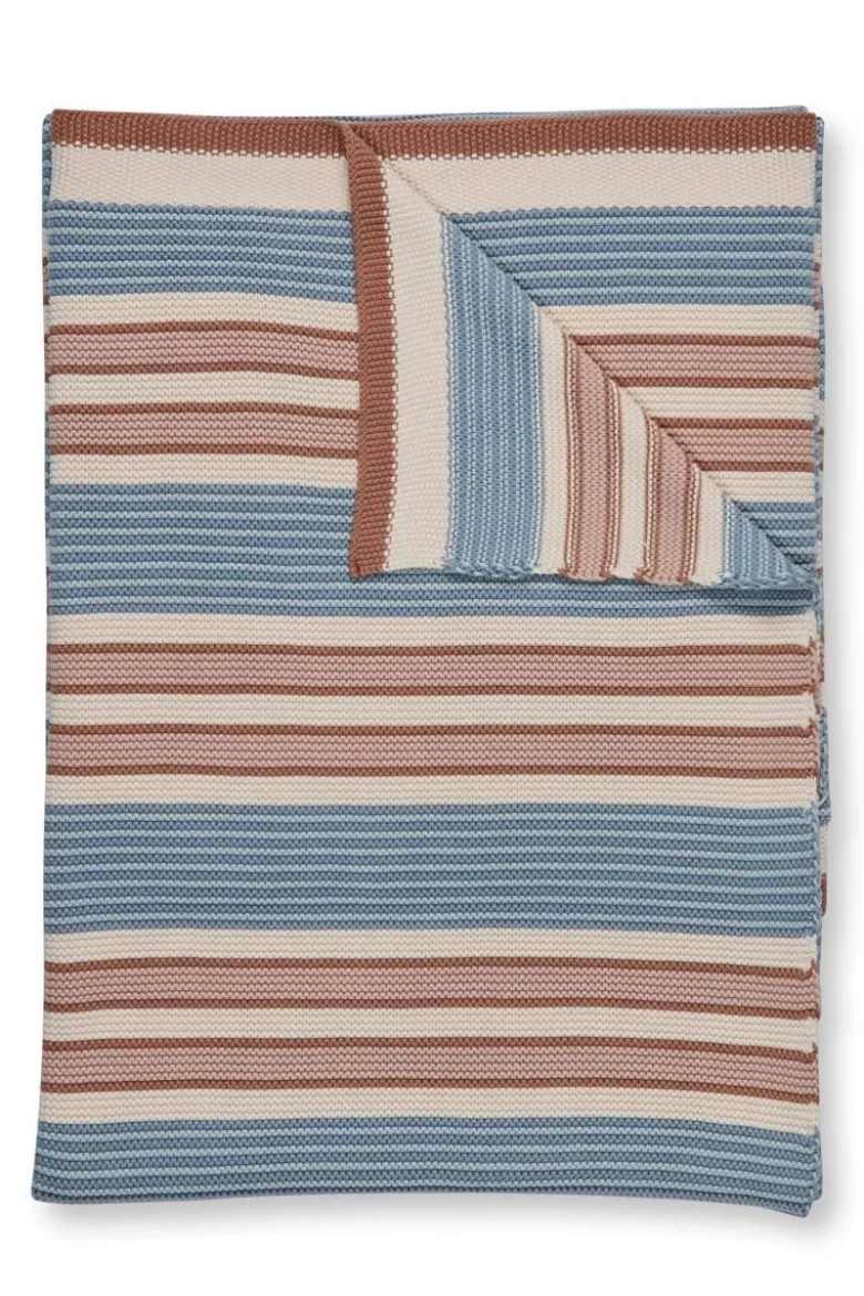Throw Bonsoir Combistripe Blau