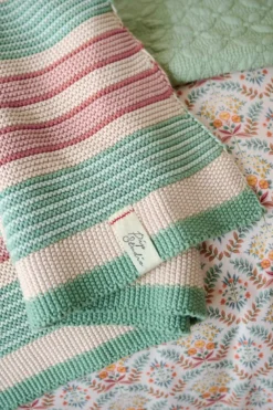 Throw Bonsoir Combistripe Grün