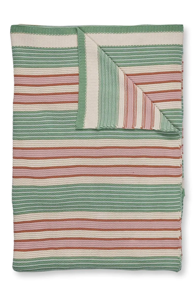 Throw Bonsoir Combistripe Grün