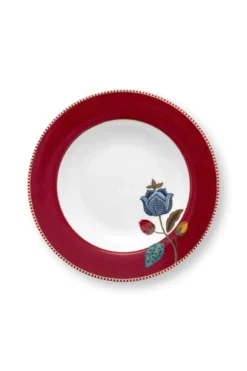 Tiefer Teller Blooming Tales Dunkelrot 21.5cm
