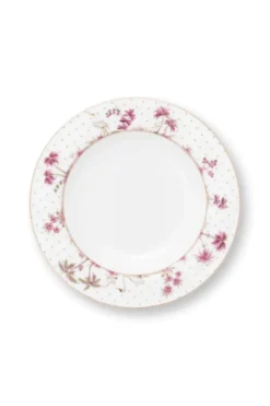 Tiefer Teller Jolie Punkte Gold Rosa 21.5cm