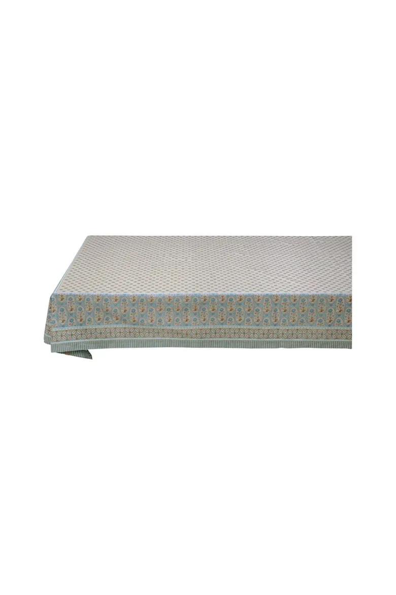 Tischtuch Blooming Tales Khaki/Blau