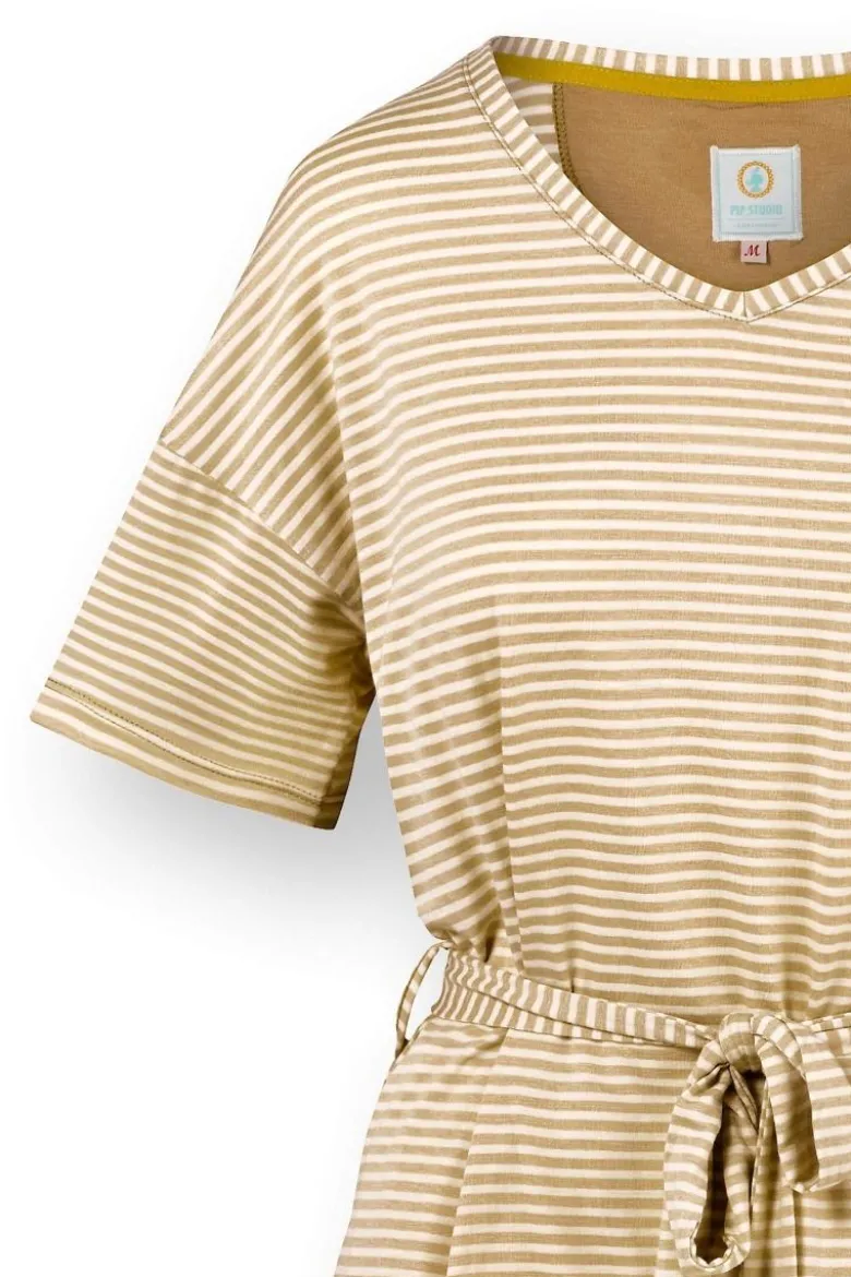 Tonya Top Kurze Ärmeln Little Sumo Stripe Sand