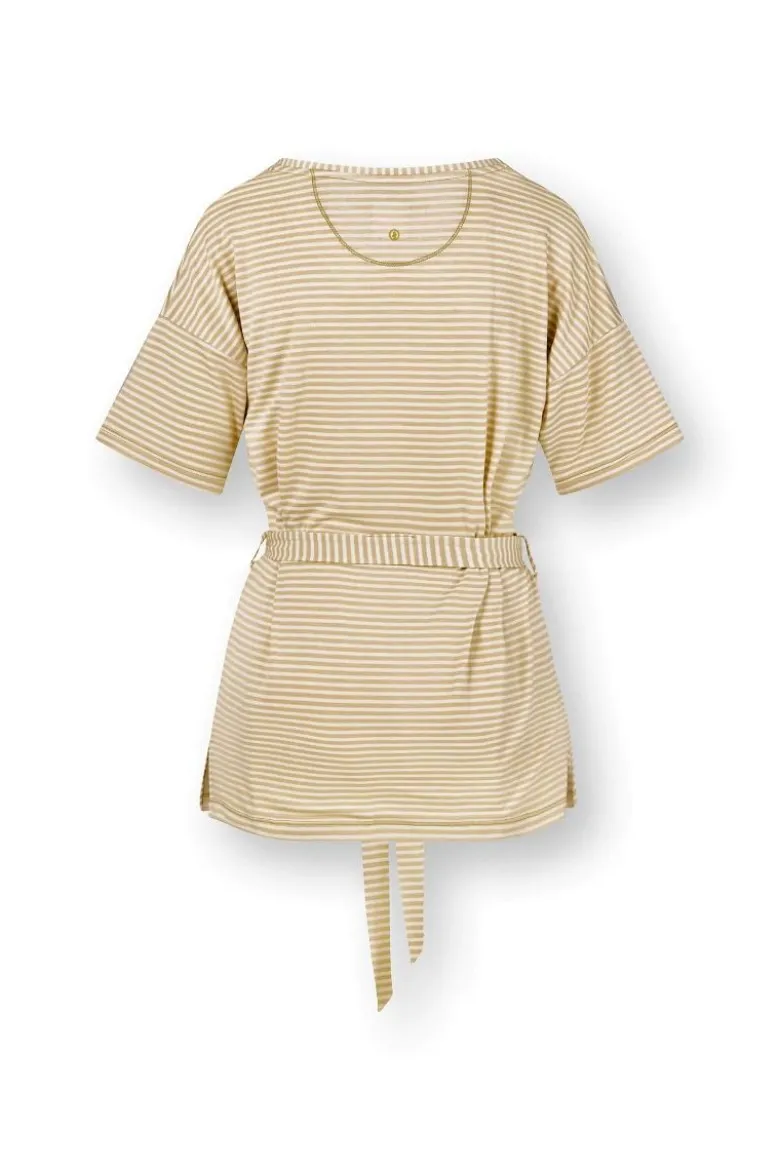Tonya Top Kurze Ärmeln Little Sumo Stripe Sand