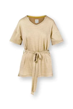 Tonya Top Kurze Ärmeln Little Sumo Stripe Sand