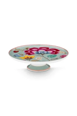 Tortenteller Klein Blooming Tales Fantasy Blau 21cm