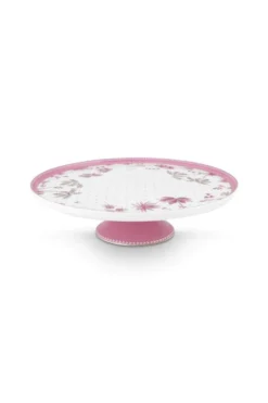 Tortenteller Klein Jolie Punkte Gold Rosa