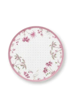 Tortenteller Klein Jolie Punkte Gold Rosa
