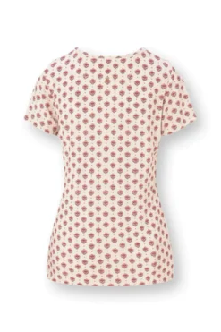 Toy Top Kurze Ärmeln Jaipur Flower Weiß/Rosa