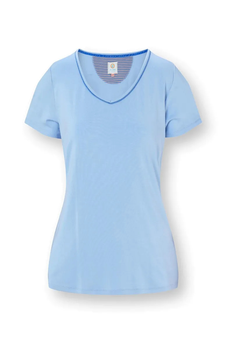 Toy Top Kurze Ärmeln Solid Blau