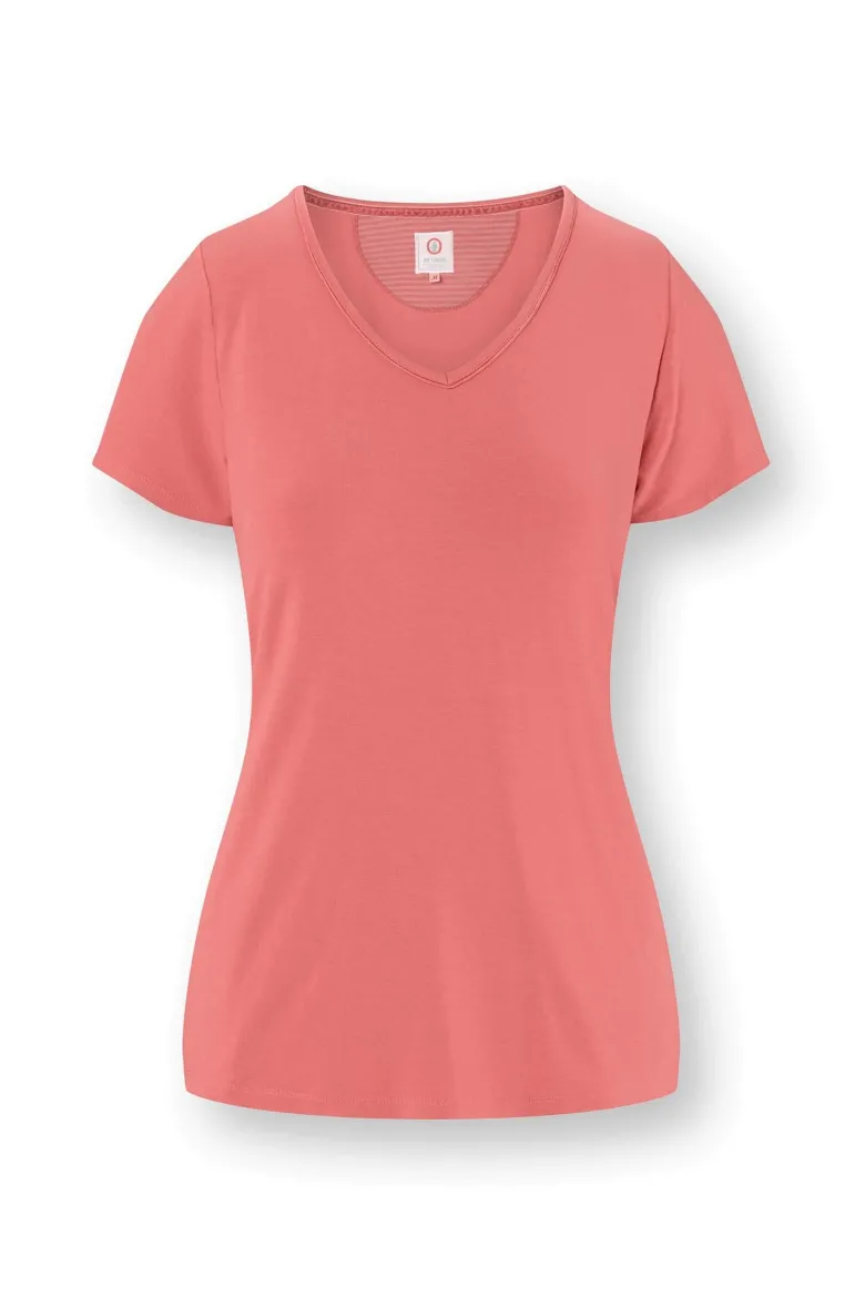 Toy Top Kurze Ärmeln Solid Rosa