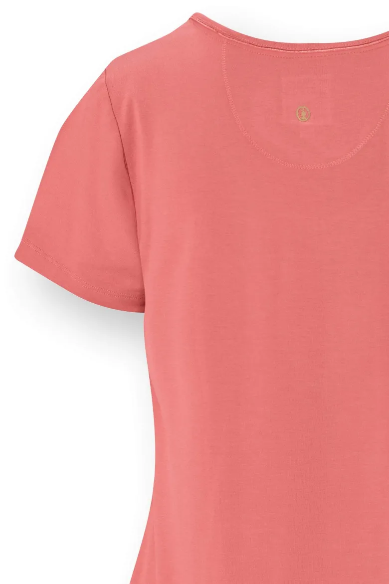 Toy Top Kurze Ärmeln Solid Rosa