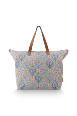 Tragetasche Tilda Groß Ornamento Blau