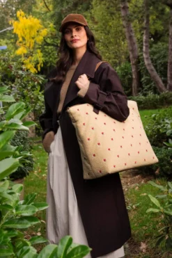 Tragetasche Tilda Groß Teddy Sand