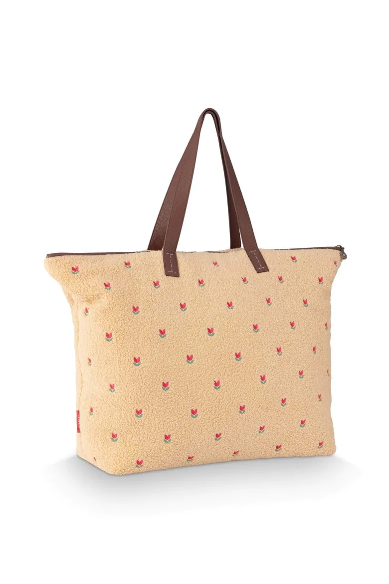 Tragetasche Tilda Groß Teddy Sand