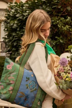 Tragetasche Tilda Mittelgroß Bodhi Flower Grün